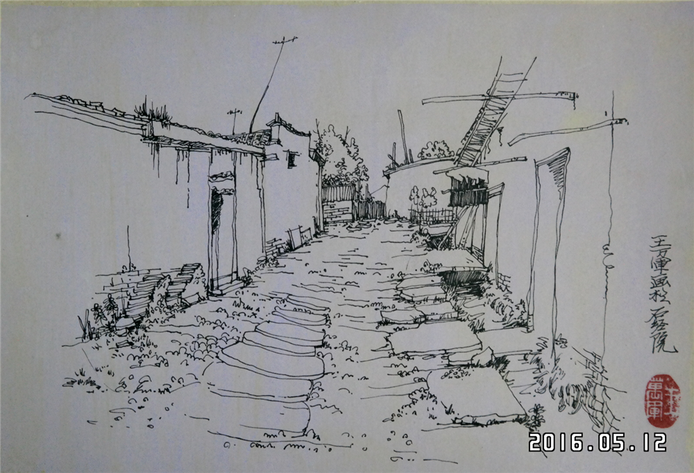 钢笔画