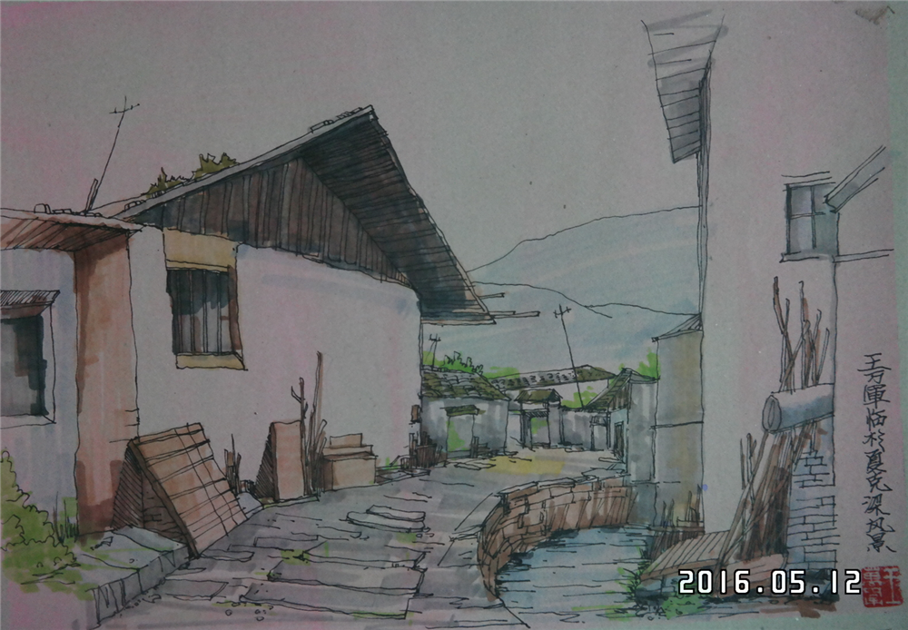 钢笔画