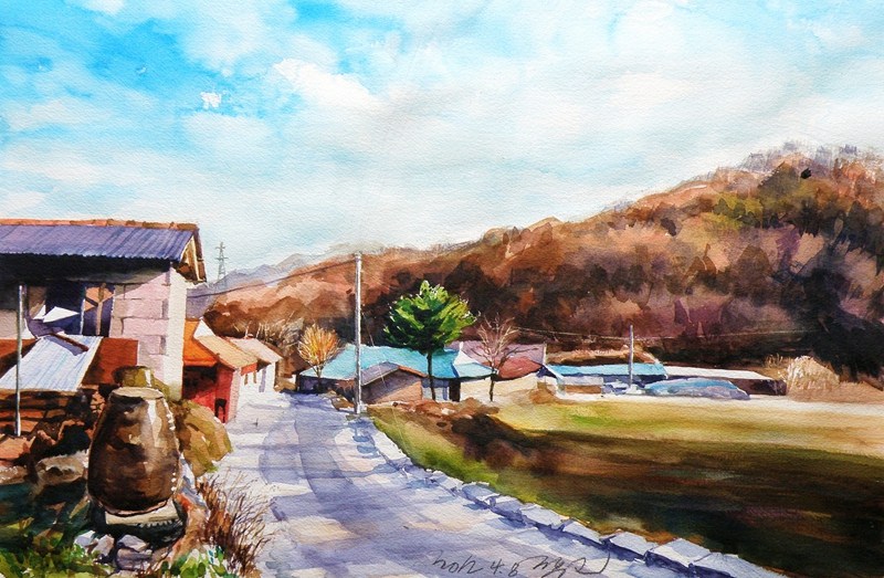 韩国Jung Won-Park水彩画作品