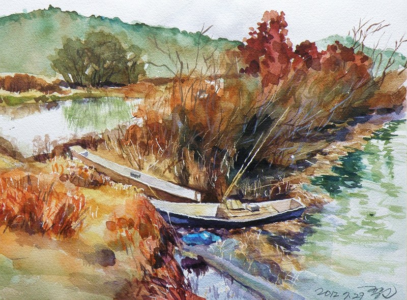 韩国Jung Won-Park水彩画作品