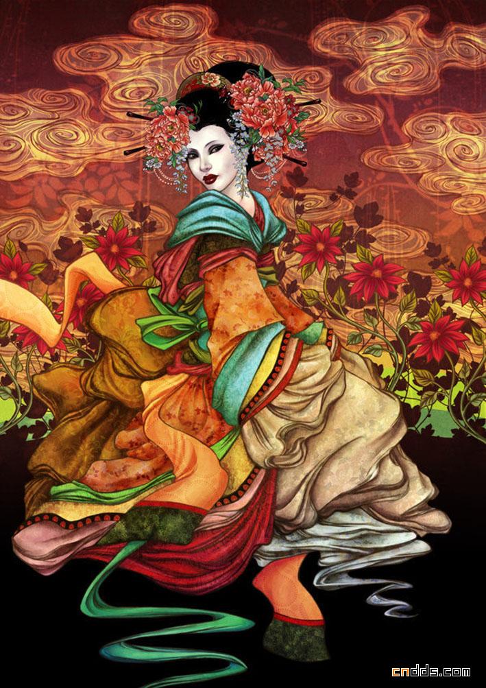 魅惑妖艳中国风插画艺术