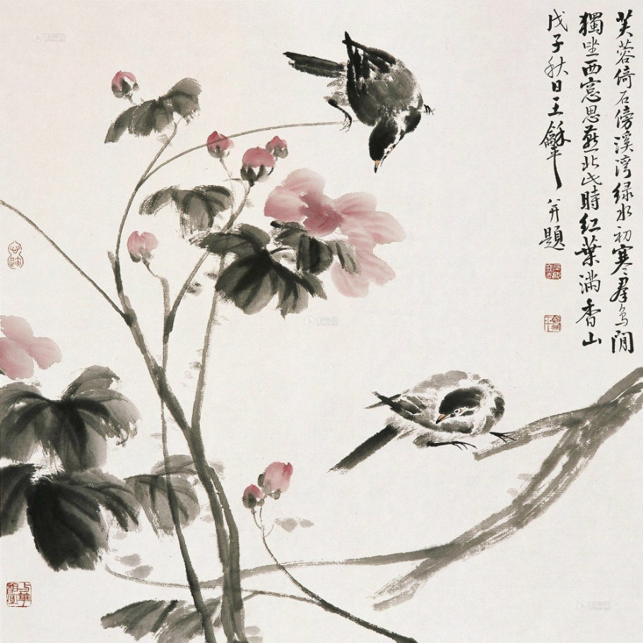 王和平国画花鸟作品