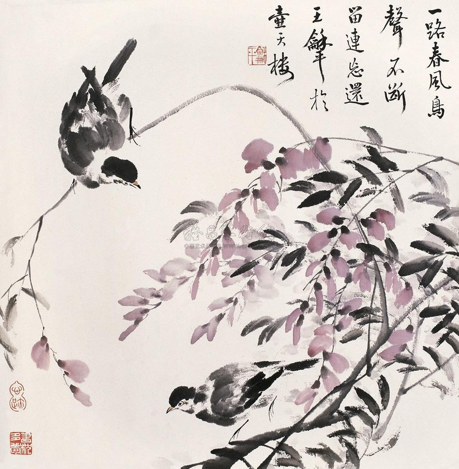 王和平国画花鸟作品