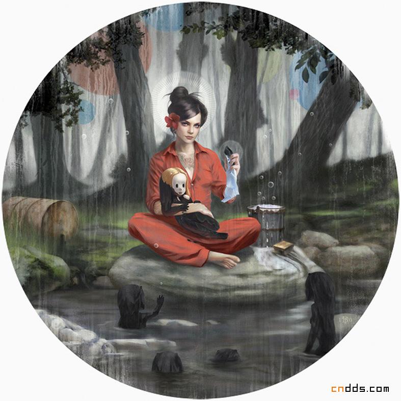 国外诡异华丽风格插画欣赏