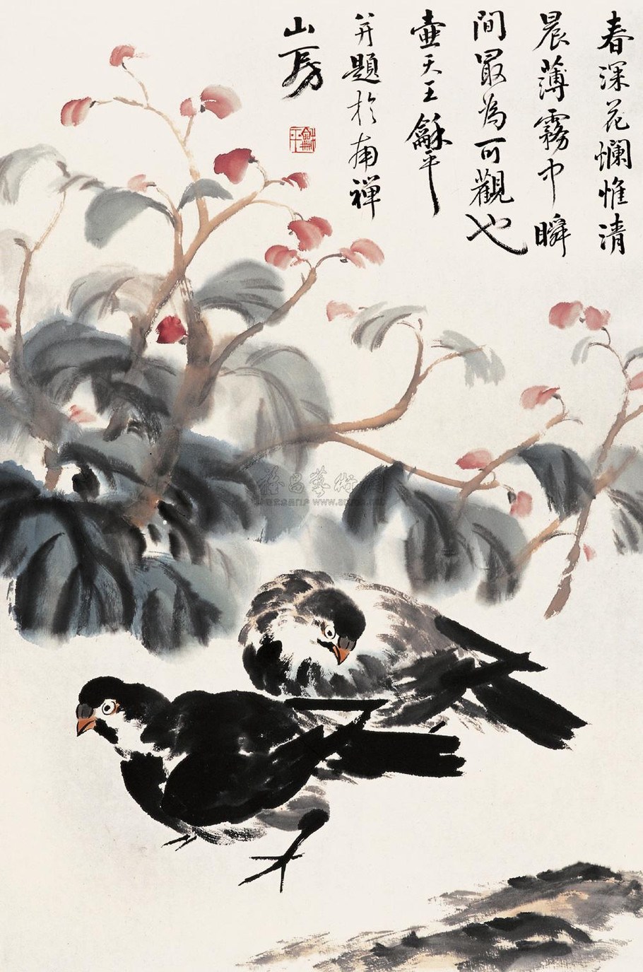王和平国画花鸟作品