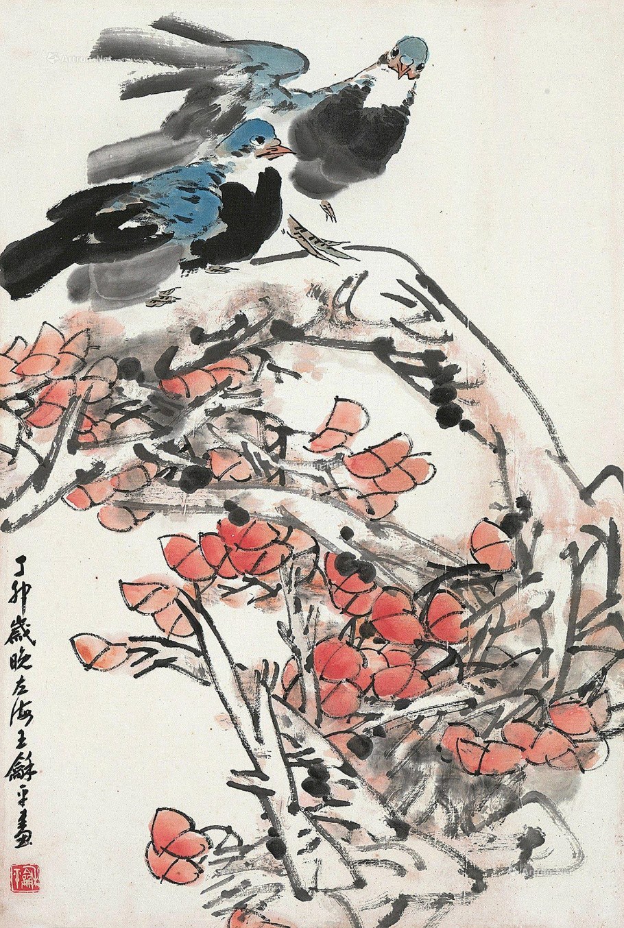 王和平国画花鸟作品