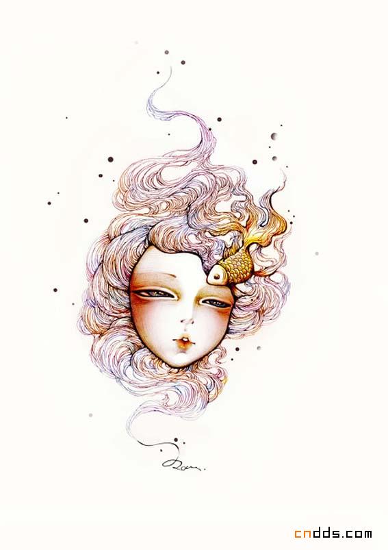 具有灵性的概念插画设计