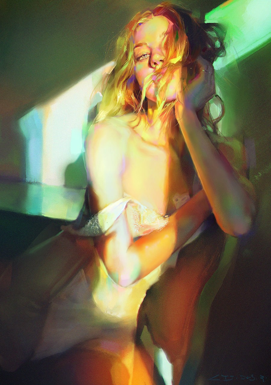 唯美写实 插画师Yanjun Cheng