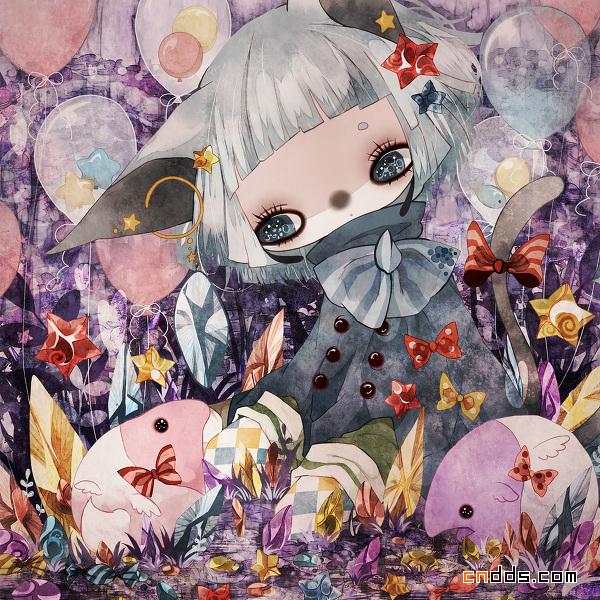 色彩鲜艳优秀唯美插画设计