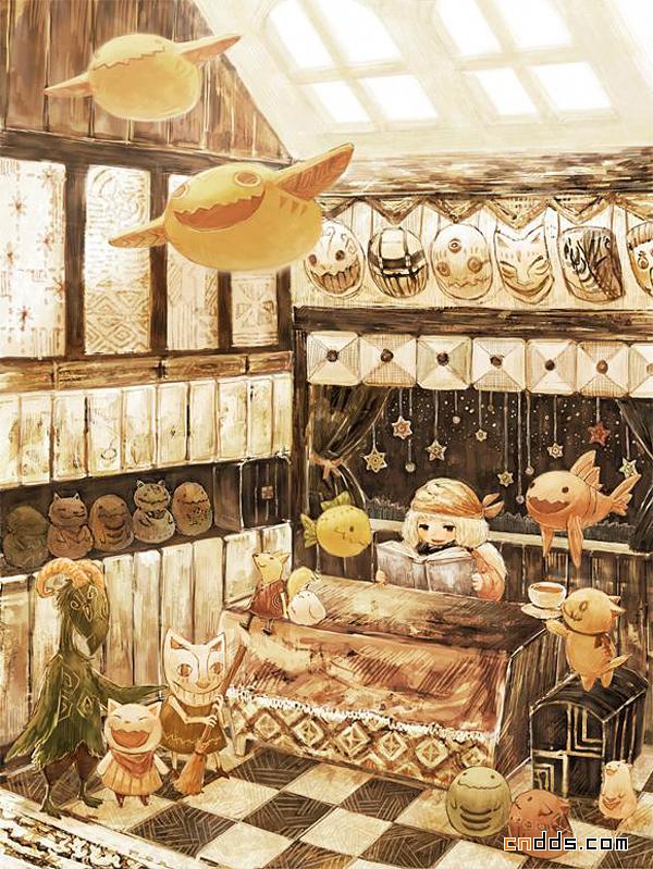 画风很丰富国外插画设计