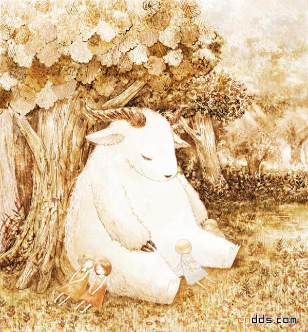 画风很丰富国外插画设计
