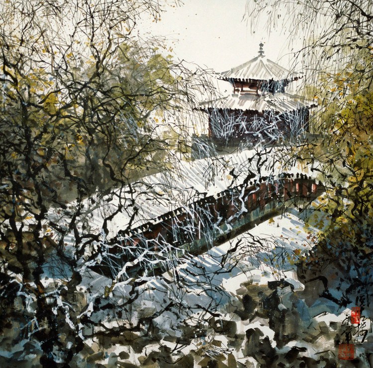 许全群国画山水作品