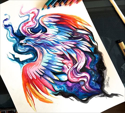Katy Lipscomb动物彩铅插画作品欣赏