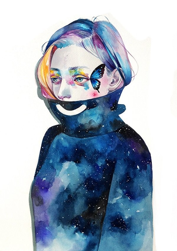 Kazel Lim水彩人物插画欣赏
