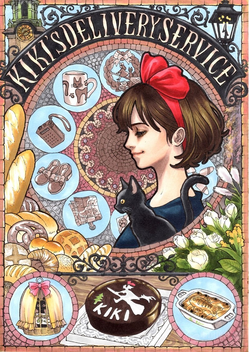Ghibli工作室新艺术风格插画