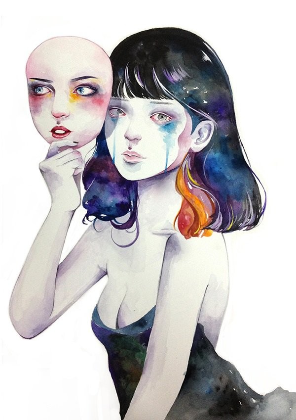 Kazel Lim水彩人物插画欣赏