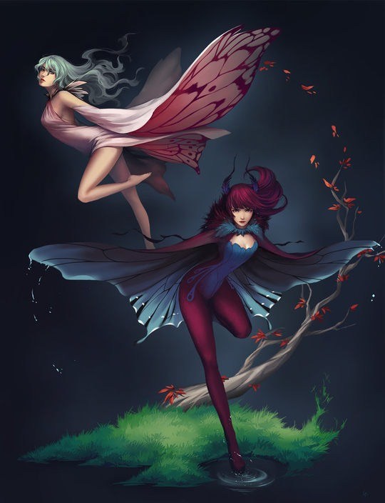 Elaine Luo动漫角色插画