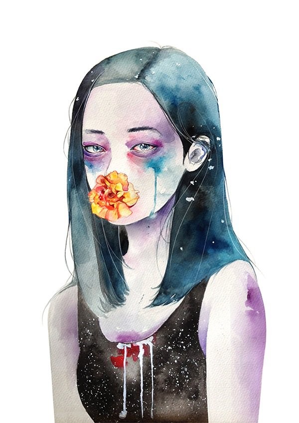 Kazel Lim水彩人物插画欣赏