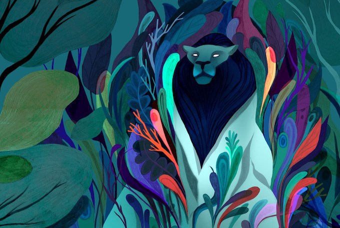  神秘梦幻的森林插画作品欣赏