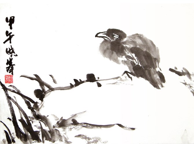 国画小品 花鸟