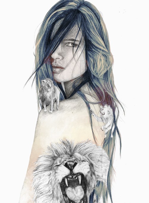 西班牙自由插画家手绘肖像