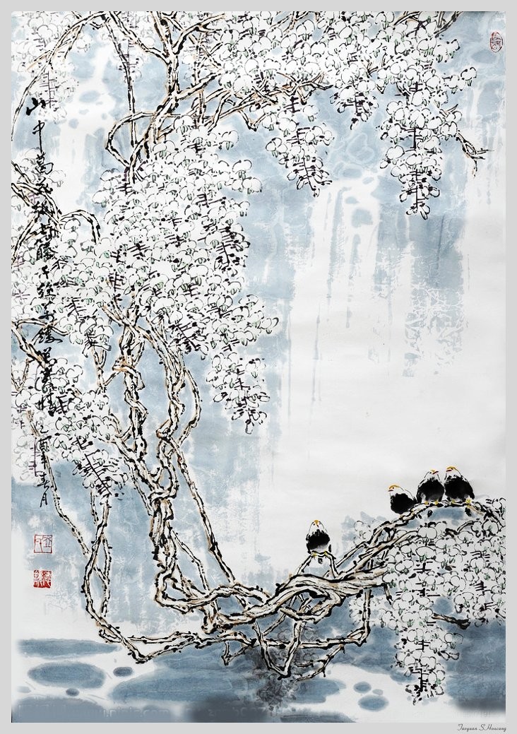 邱德镜国画花鸟作品