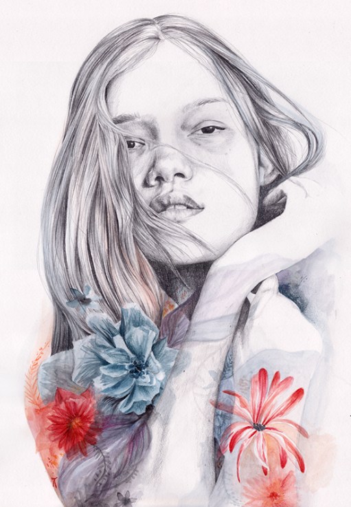 西班牙自由插画家手绘肖像