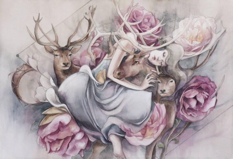 菲律宾Valerie Ann Chua水彩肖像插画作品