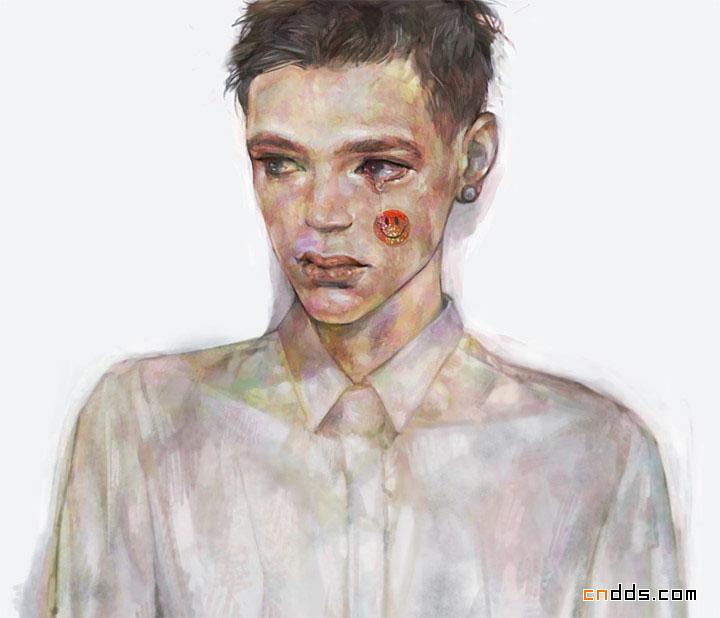 挑战视觉的行尸走肉般的插画