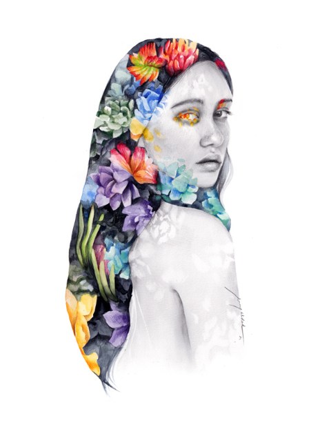 西班牙自由插画家手绘肖像
