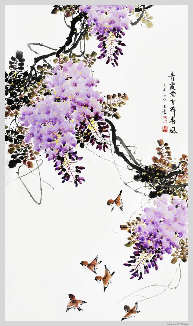 邱德镜国画花鸟作品