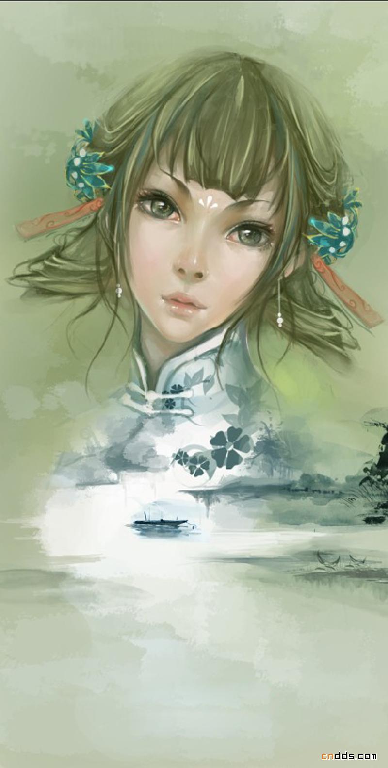 震慑眼球的唯美中国风CG插画