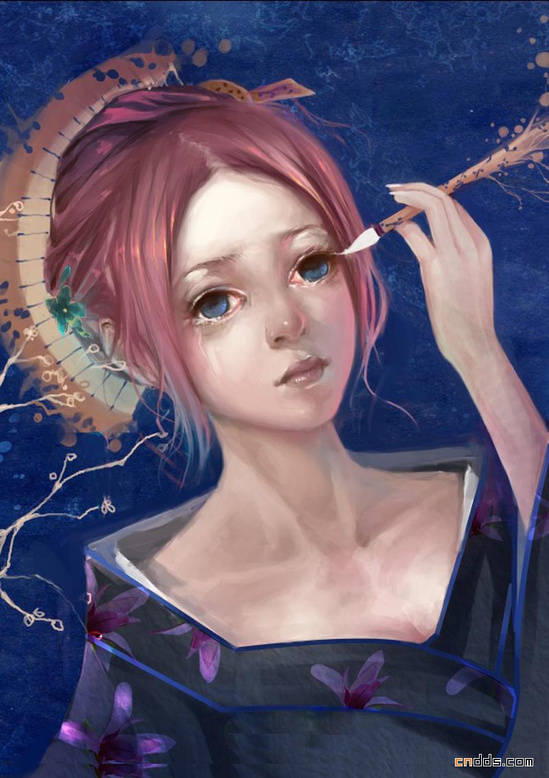 震慑眼球的唯美中国风CG插画
