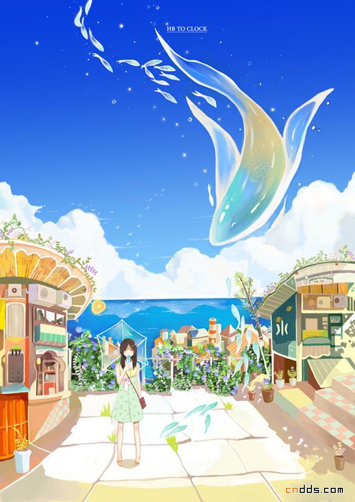 相当有感觉的唯美插画设计