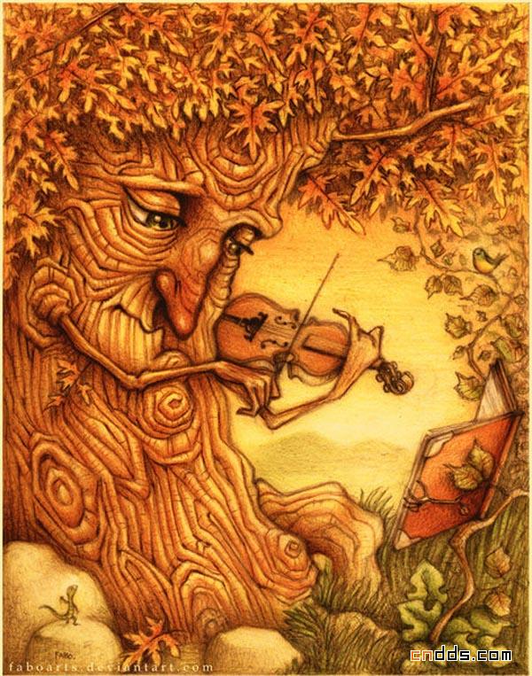 细细品味小动物给你带来的不一样味道的插画