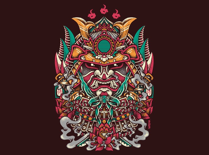 一组手绘图腾插画作品欣赏