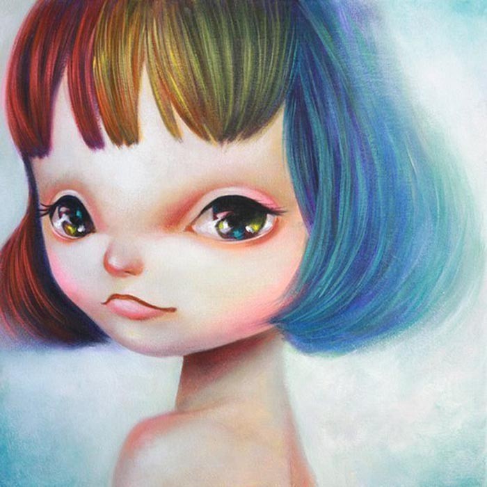 怪异小孩儿插画