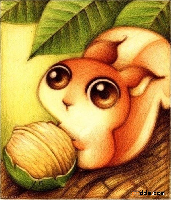 细细品味小动物给你带来的不一样味道的插画