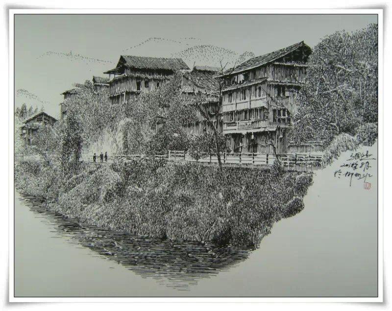 如此精细的铅笔画