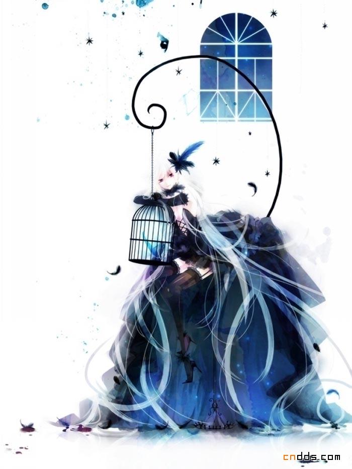 令人陶醉的淡淡唯美人物插画设计