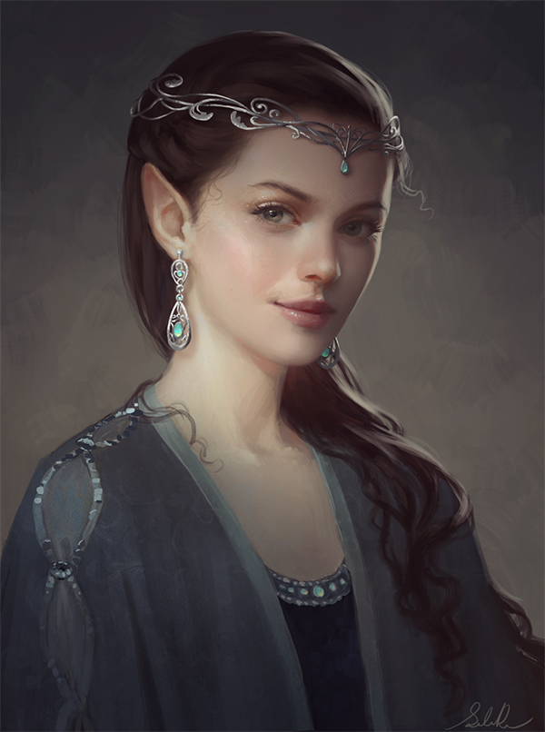 唯美人像插画作品欣赏