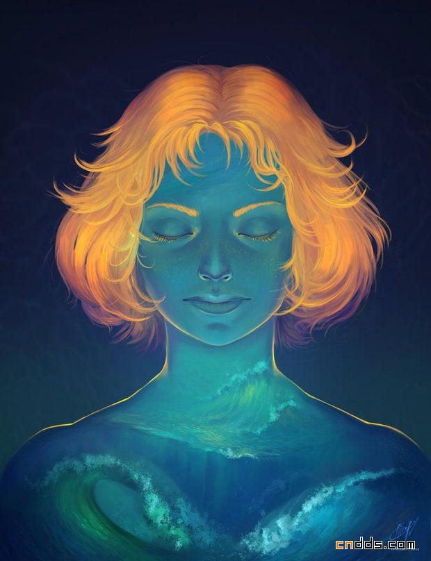 神话幻想派插画作品