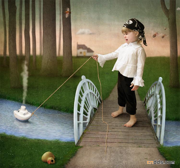 充满幻想的影像世界的梦幻CG插画作品