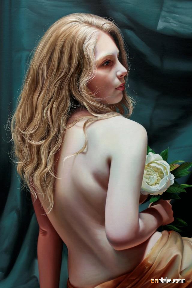 超写实主义的人物肖像插画作品
