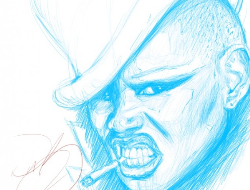一组细腻的速写肖像插画设计欣赏
