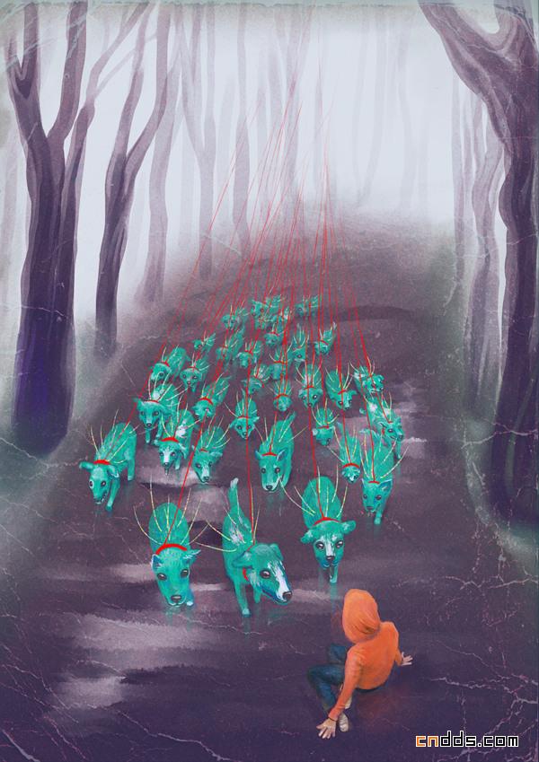 来自乌克兰插画师的复杂繁荣插画