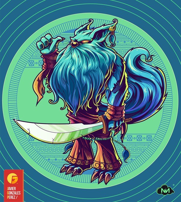 漂亮的矢量插画作品