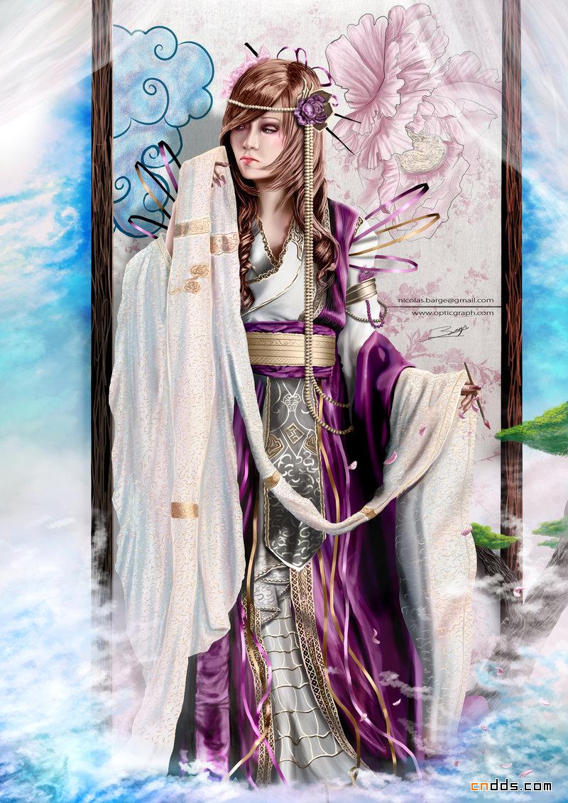 绚丽多彩的CG人物插画