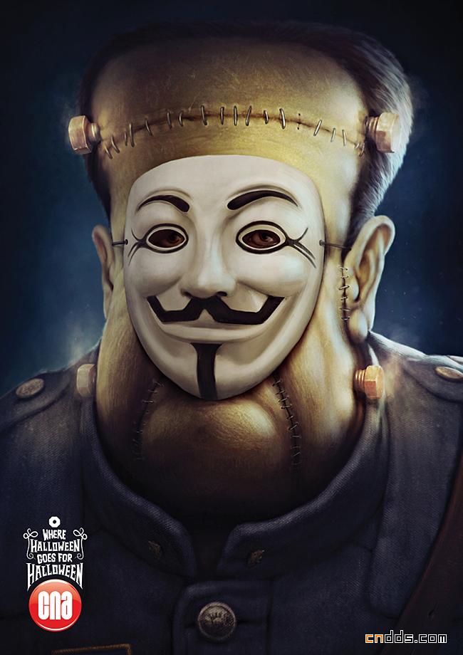 夸张黑暗的概念游戏插画作品