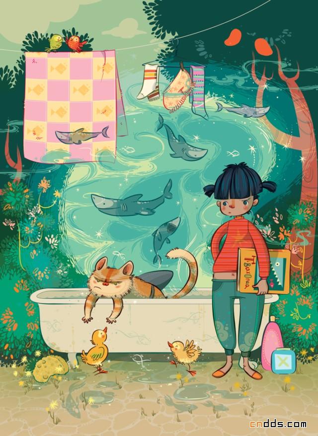 可爱儿童插画